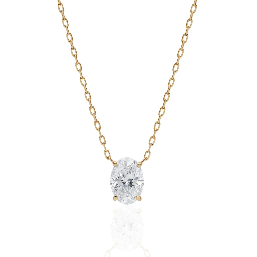 1carat OvalCut Necklace