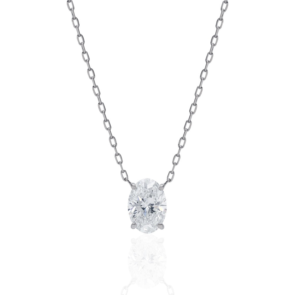 1carat OvalCut Necklace