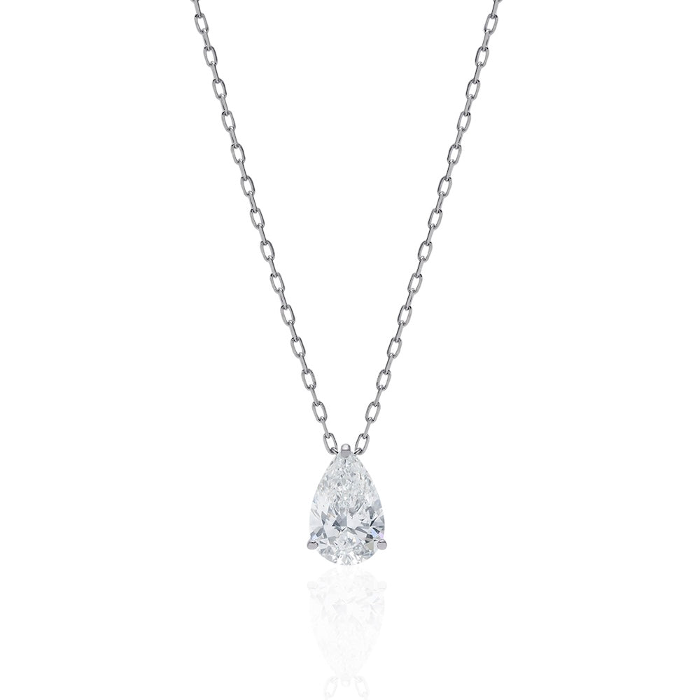 1carat PearShapeCut Necklace