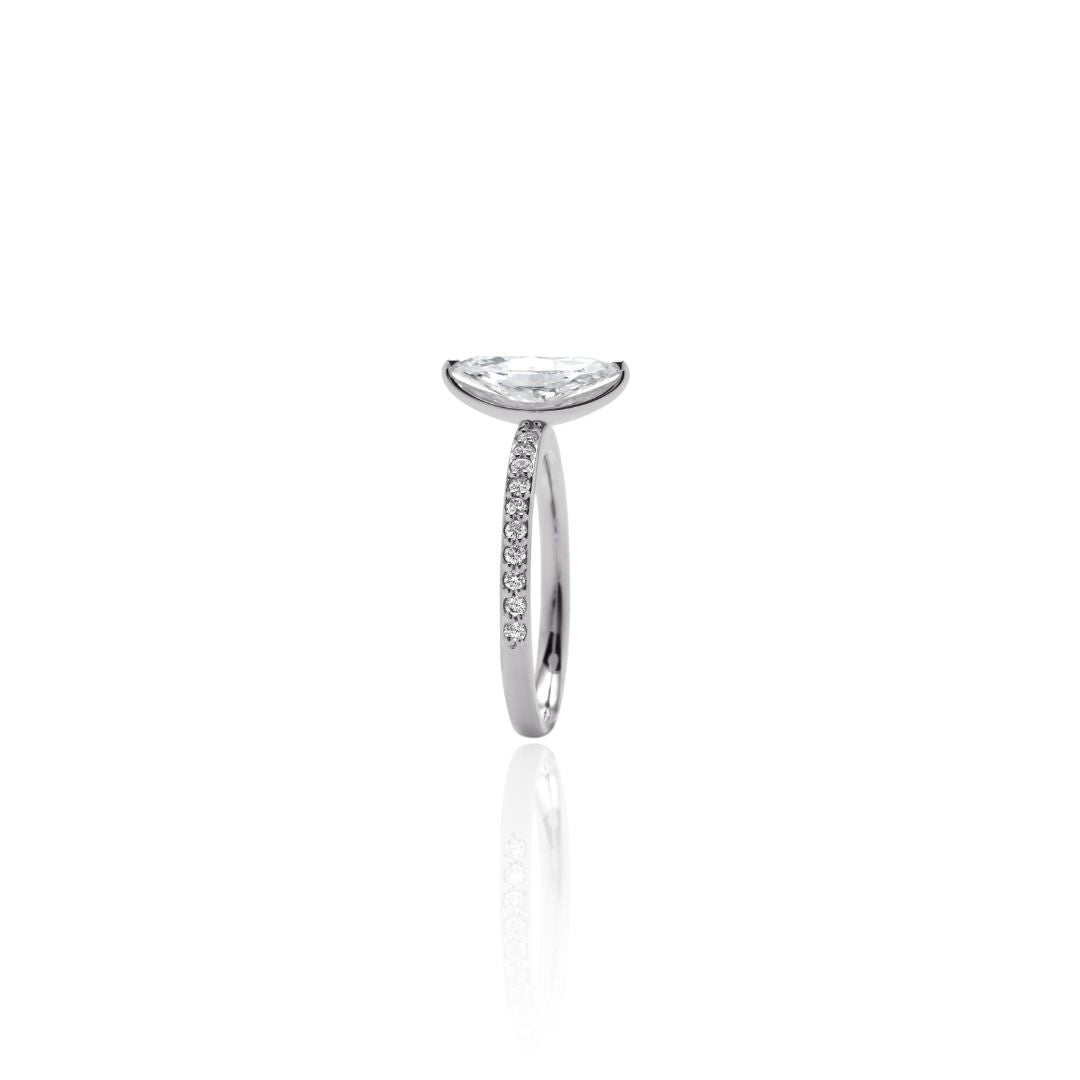 1carat MarquiseCut Half EternityRing
