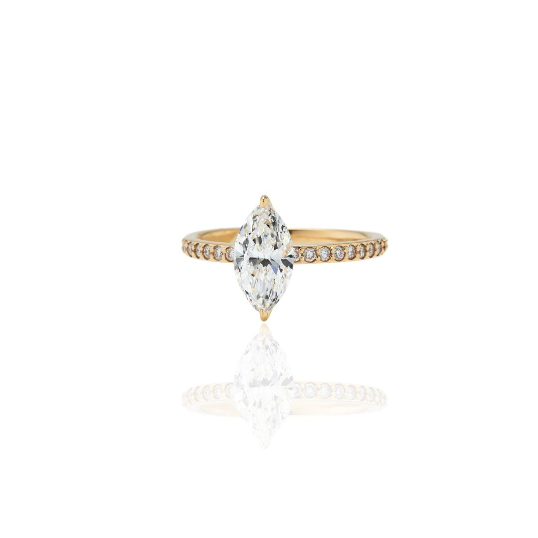 1carat MarquiseCut Half EternityRing