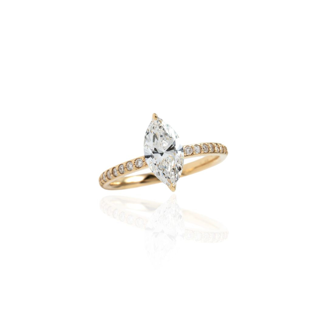 1carat MarquiseCut Half EternityRing