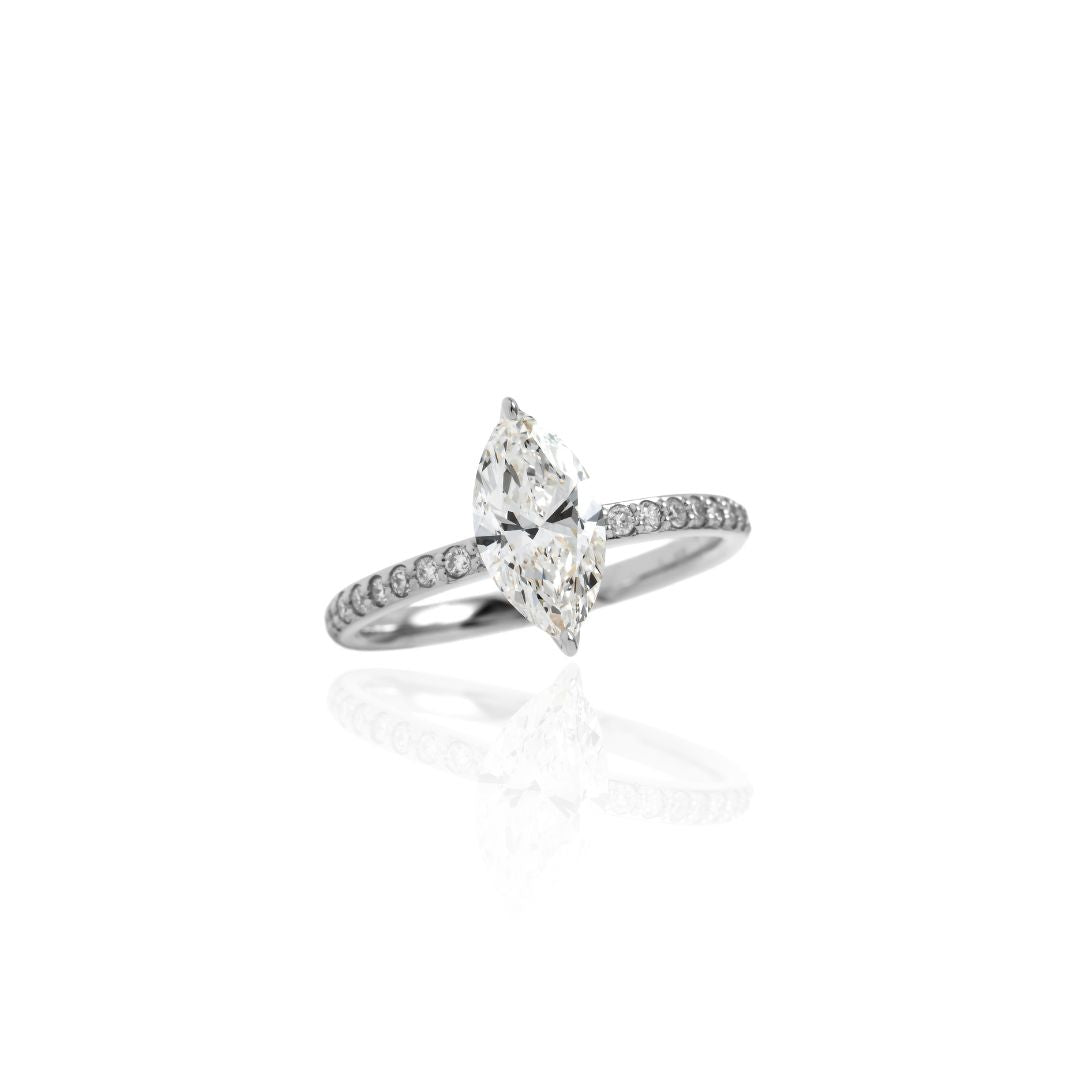 1carat MarquiseCut Half EternityRing