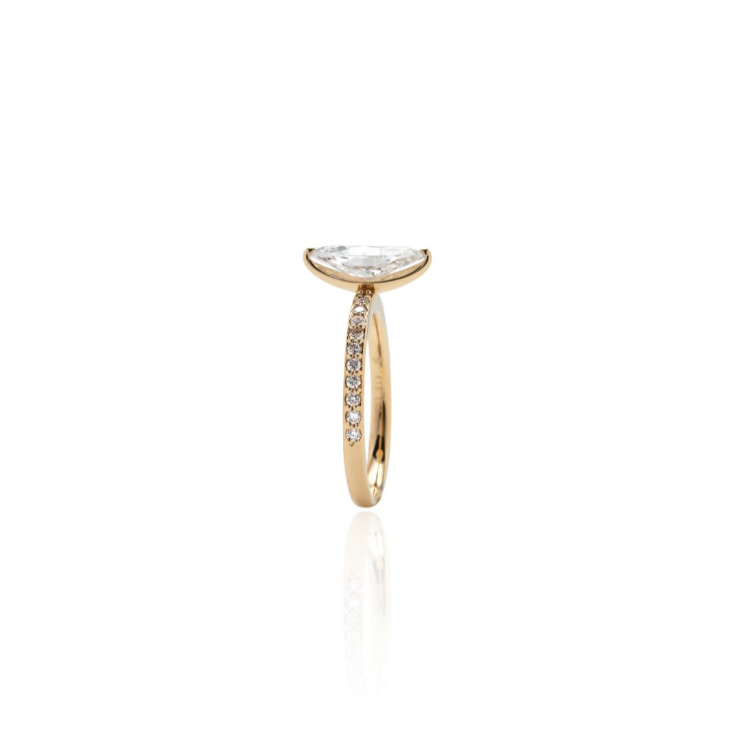1carat MarquiseCut Half EternityRing