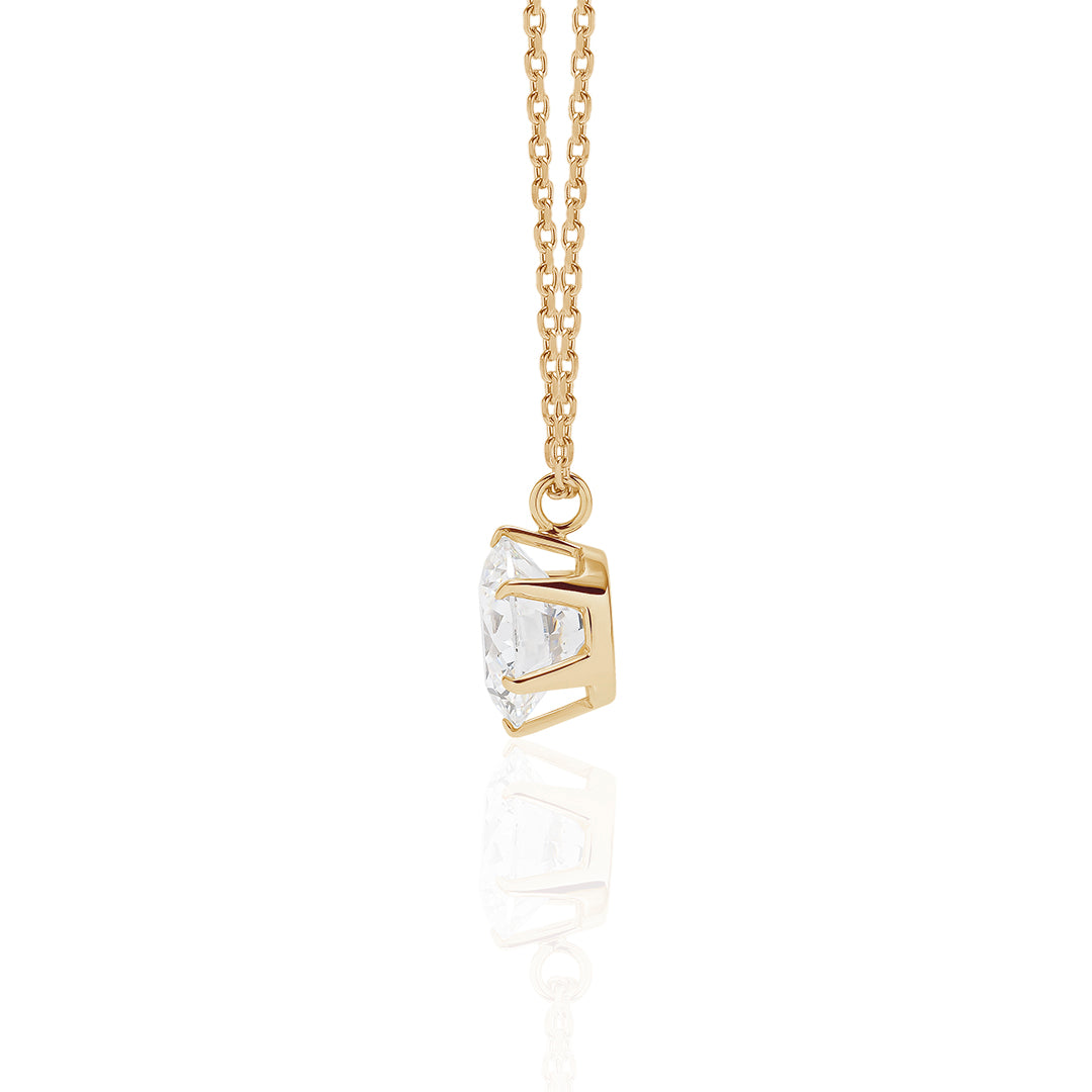 Round 1.0carat Diamond Necklace(prompt delivery)