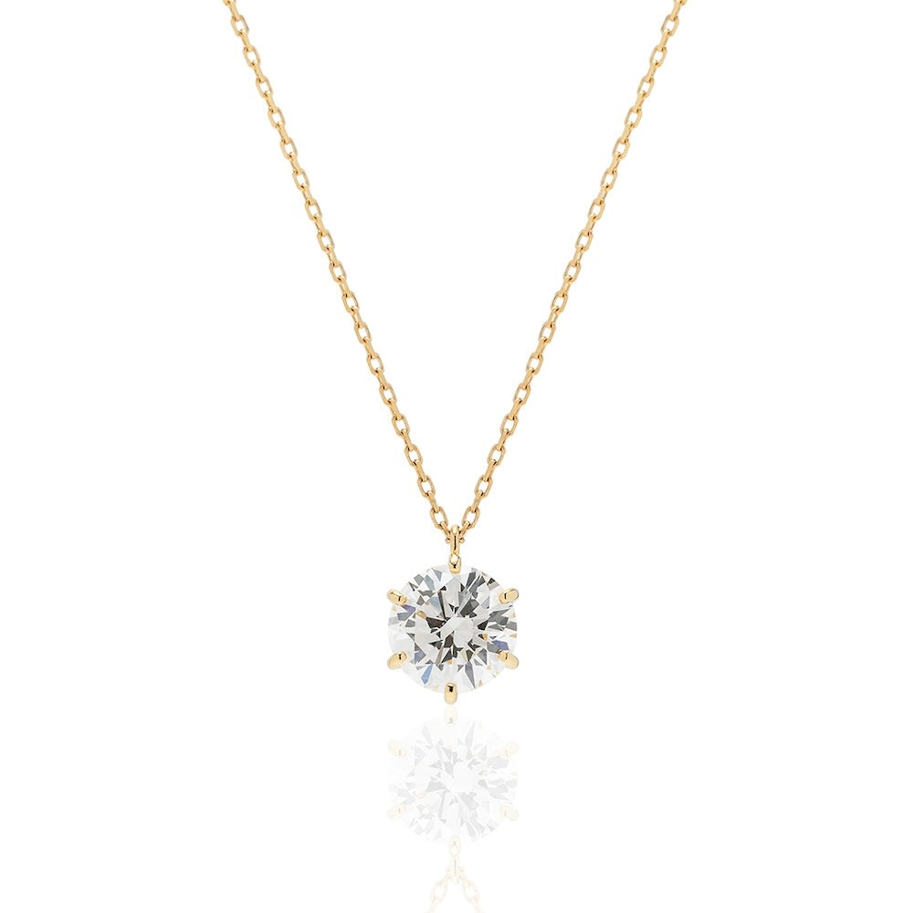 1carat RoundCut Necklace