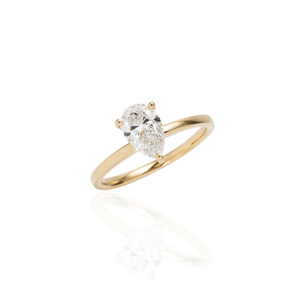 1carat PearShapeCut Ring