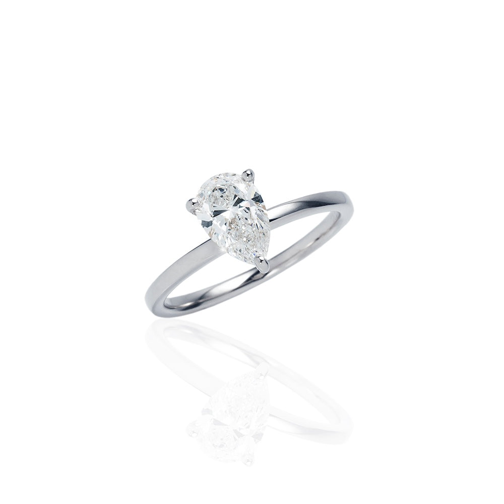 1carat PearShapeCut Ring
