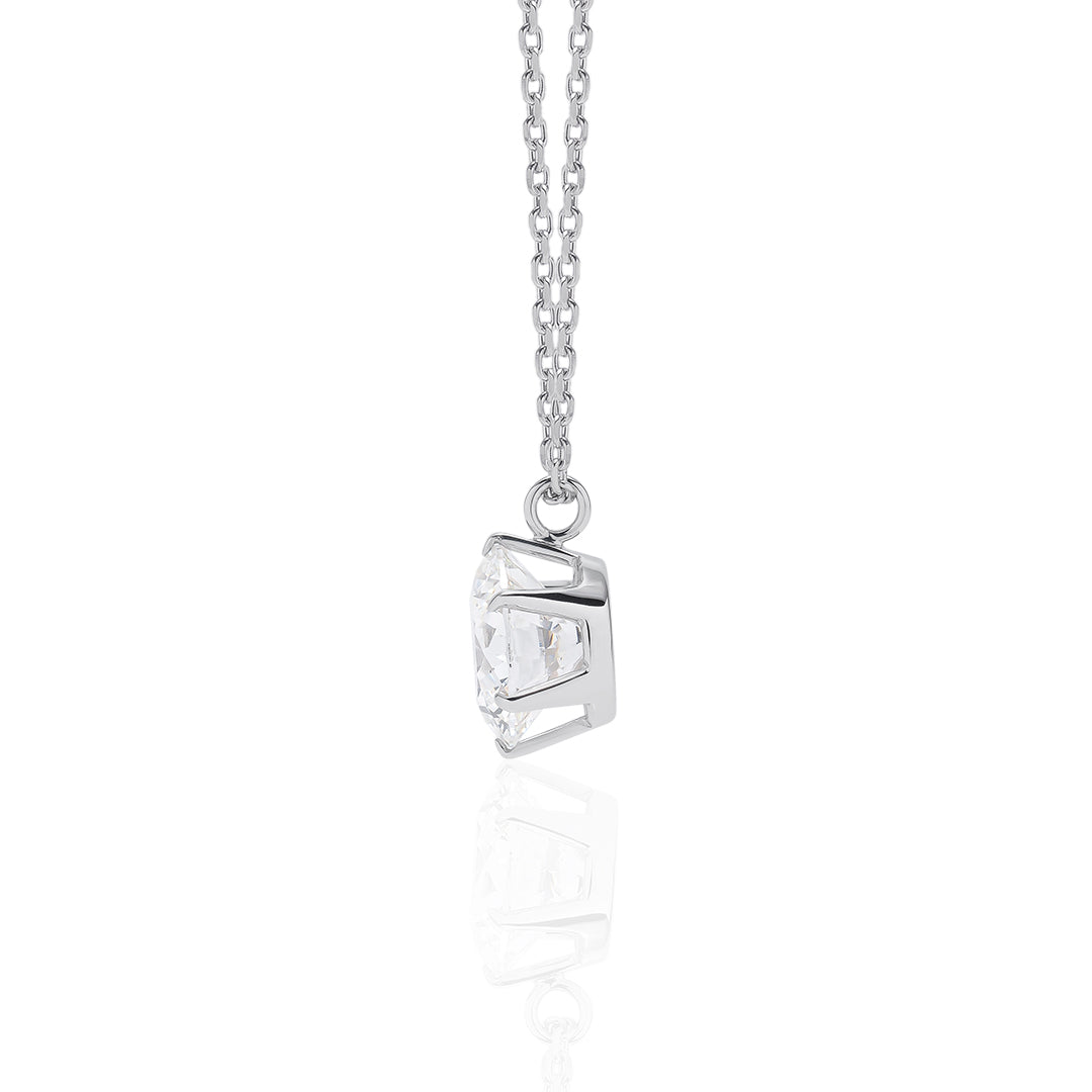 Round 1.0carat Diamond Necklace(prompt delivery)