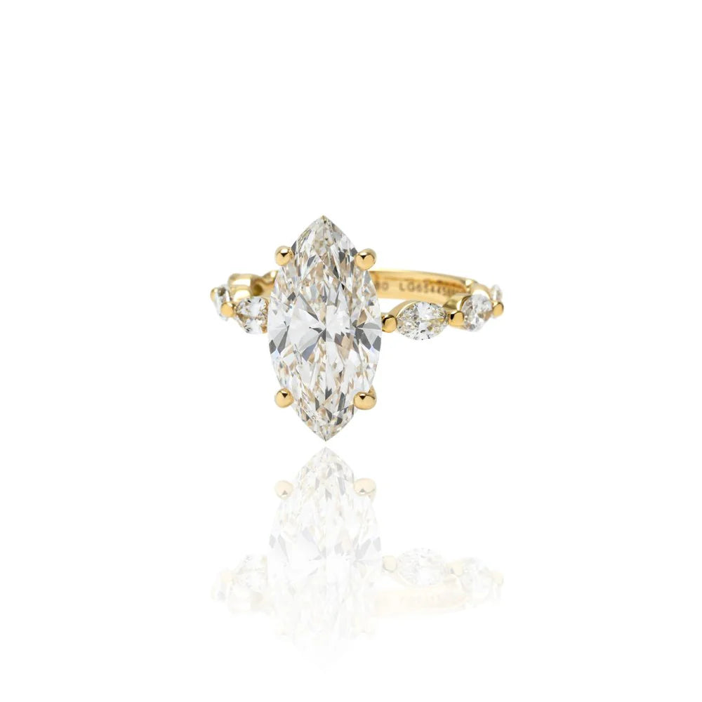 4Carat MarquiseCut Half EternityRing/ Marquise 0.80Carat