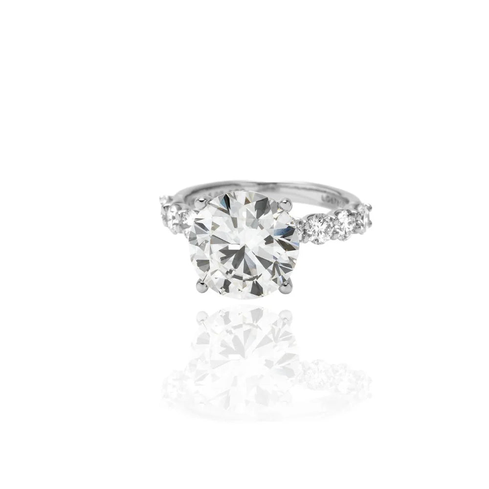 5Carat RoundCut Half EternityRing/ Round 1.00Carat
