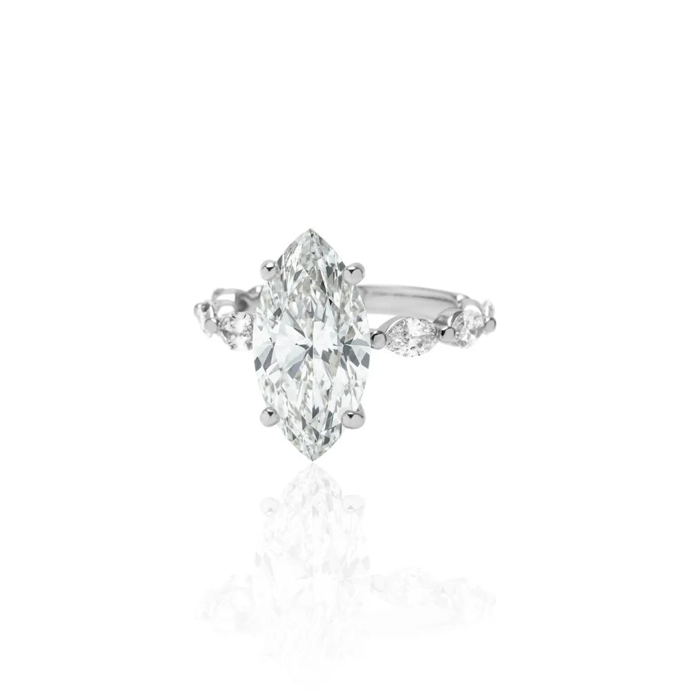 4Carat MarquiseCut Half EternityRing/ Marquise 0.80Carat
