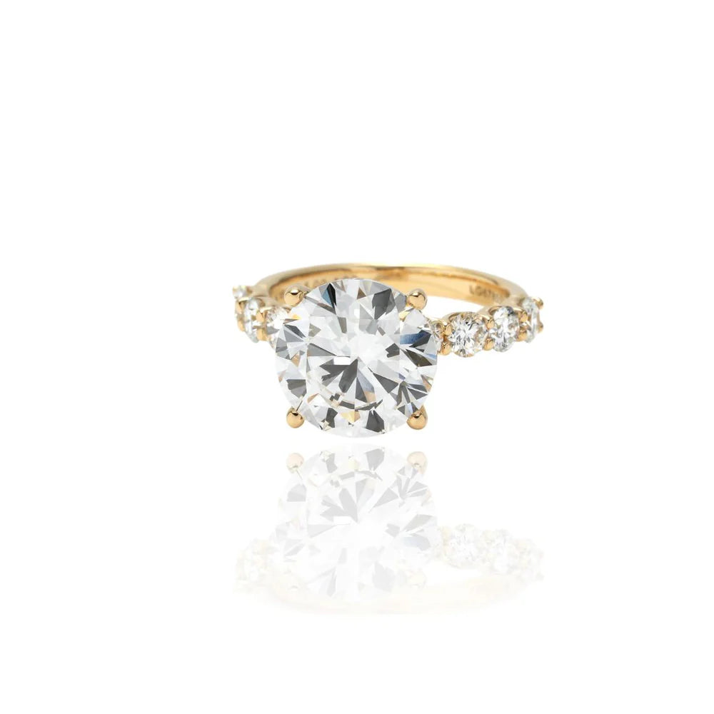 5Carat RoundCut Half EternityRing/ Round 1.00Carat