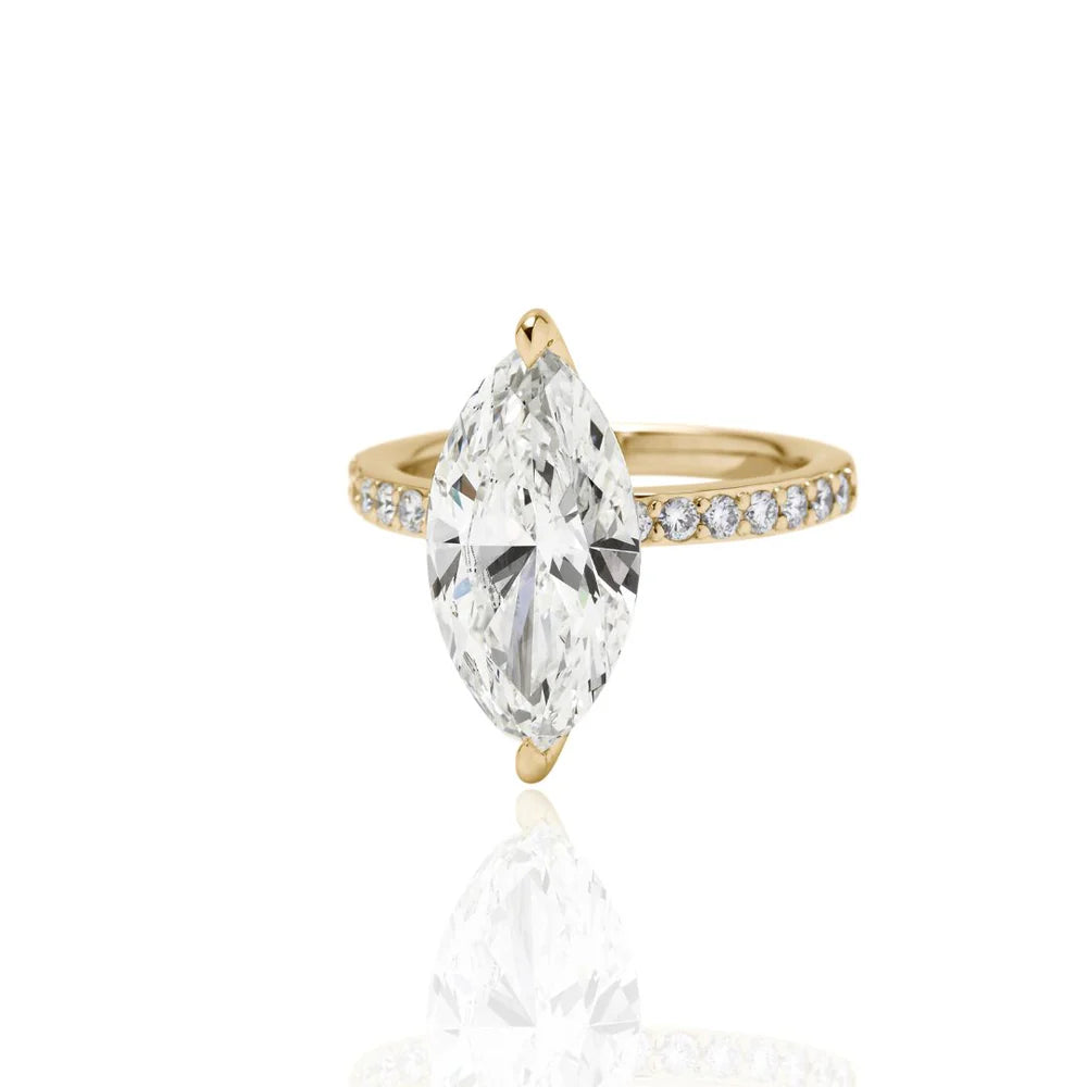 4Carat MarquiseCut Half EternityRing