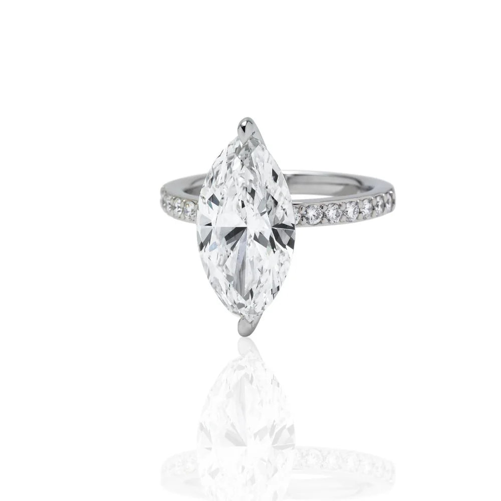 4Carat MarquiseCut Half EternityRing