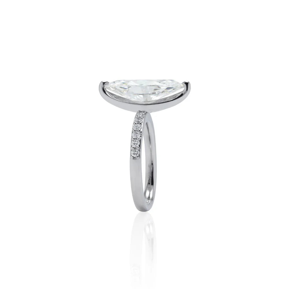4Carat MarquiseCut Half EternityRing