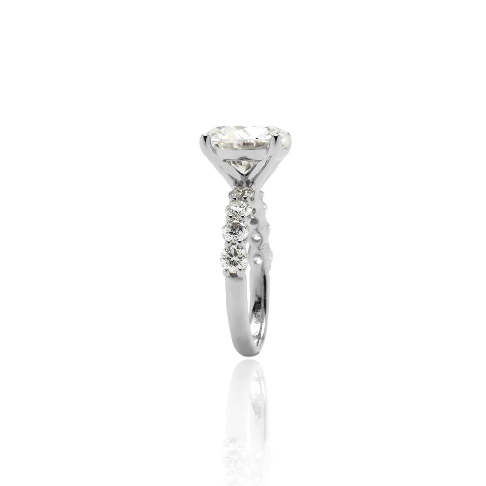 5Carat RoundCut Half EternityRing/ Round 1.00Carat