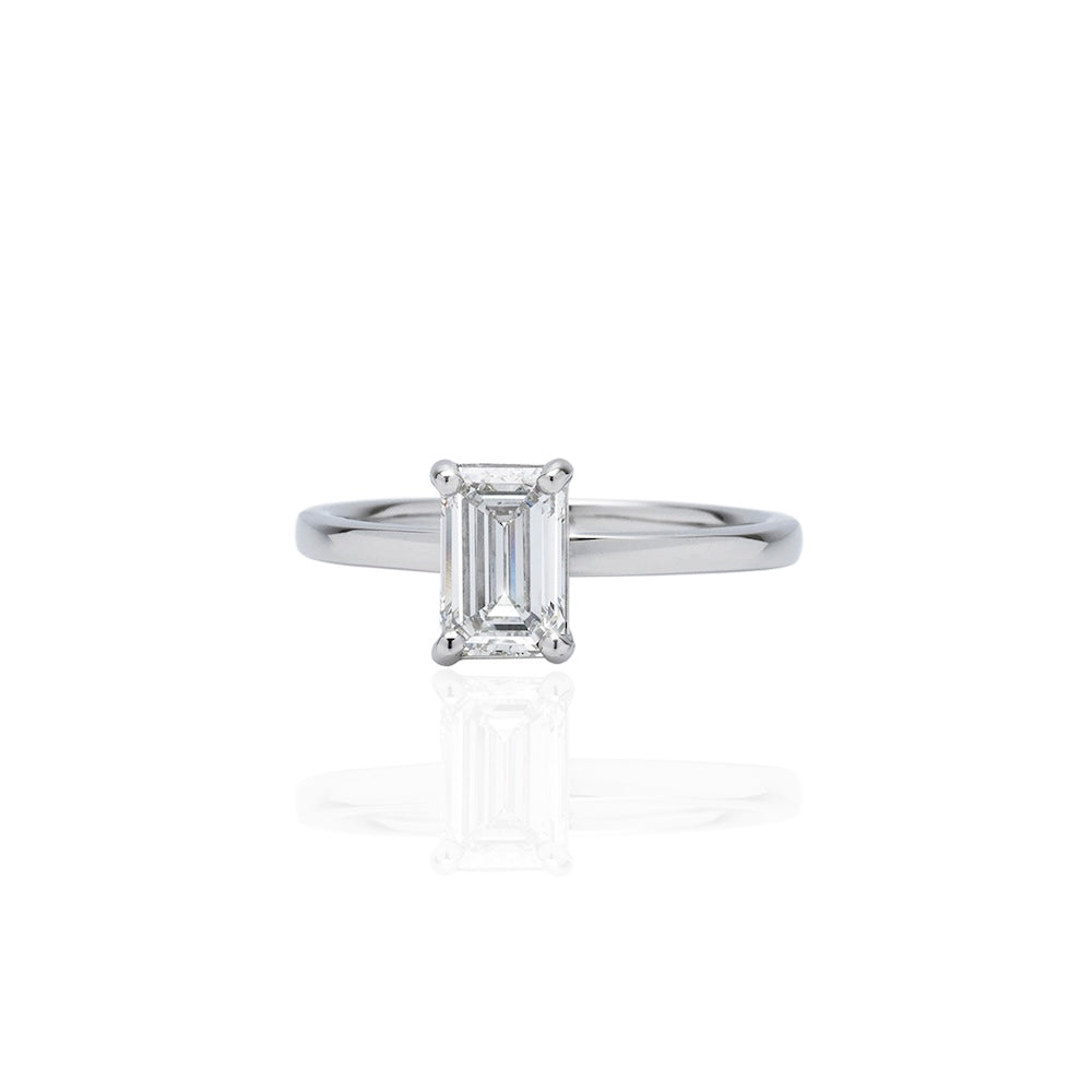 1carat EmeraldCut Ring